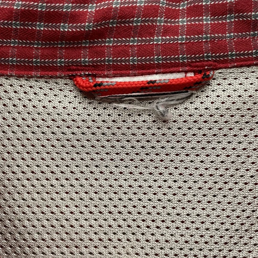 North Face Shirt Men 2XL Red Plaid Gorpcore Workwear Camp Academia Work Tech 90s
